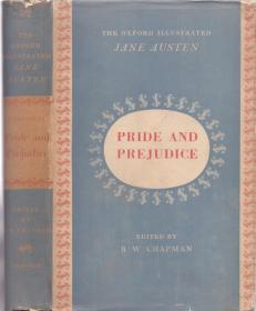 《傲慢与偏见》精装护封  简 奥斯汀著  Pride and Prejudice by Jane Austin Oxford University Press  1952年 扉页钤：洪氏君格珍藏   此为藏书家洪君格藏书