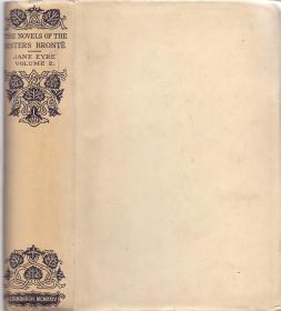 《简爱》精装第二卷  夏洛特 勃朗特著 The Novels of Sisters Bronte- Jane Eyre by Charlotte Bronte 1924年 精彩木刻插图多幅 宽大版式毛边 英国女作家勃朗特自传体小说