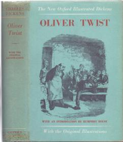 《奥利弗 退斯特》精装护封 查尔斯 狄更斯著 Oliver Twist by Charles Dickens  Oxford University Press 1959年  扉页钤：洪氏君格珍藏  此为藏书家洪君格藏书