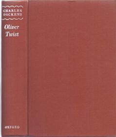 《奥利弗 退斯特》精装护封 查尔斯 狄更斯著 Oliver Twist by Charles Dickens  Oxford University Press 1959年  扉页钤：洪氏君格珍藏  此为藏书家洪君格藏书