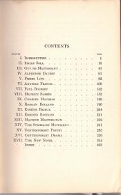 《19世纪上半叶法国文学》精装   French Literatrue During the Last Half-Century by Pierre Bacourt   1923年 扉页钤私人藏书印章