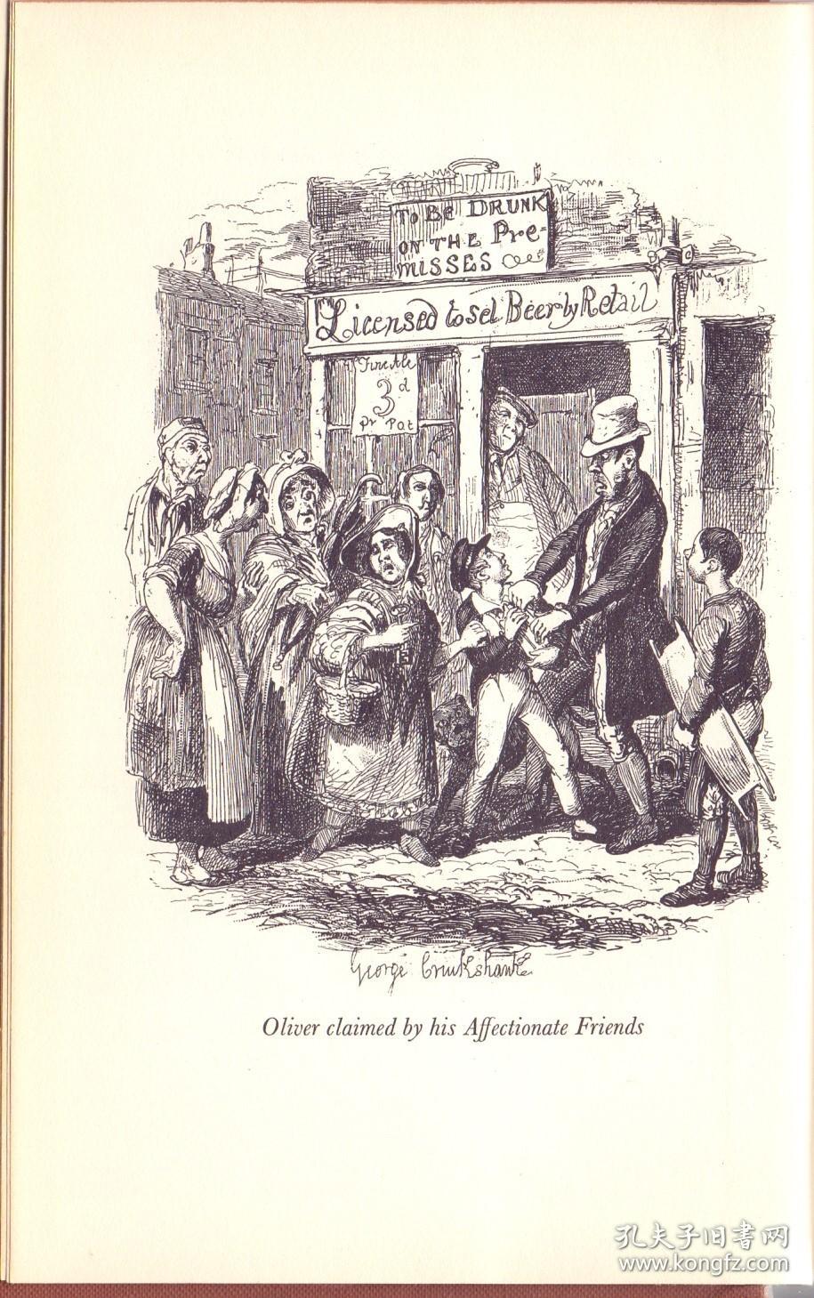 《奥利弗 退斯特》精装护封 查尔斯 狄更斯著 Oliver Twist by Charles Dickens  Oxford University Press 1959年  扉页钤：洪氏君格珍藏  此为藏书家洪君格藏书