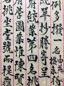 清写本：【励振骧致张阜成信札】一通一页，励振骧，谱名孝諴，字听和，号昂云，浙江鄞县人，励炯子。光绪二十三年  举人，中举时年已五十九岁，遂不复进取，居家从教，以正义教授乡村子弟，鞠躬一德。对老儒者和易近人，对贫疾者又施常药。衣冠小人见他也悚然生敬。年八十余岁终。品相如图，尺寸：32.2X23.5CM。