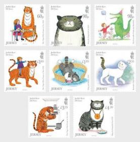 泽西 2023 邮票 朱迪思·克尔百年诞辰 儿童文学 套票+小型张