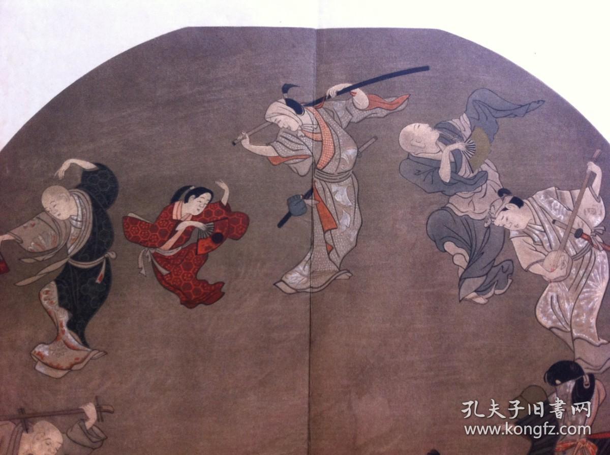 日本回购古美术；名家浮世绘画，古艺术 硬纸 45cmx38.5cm