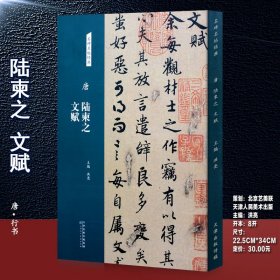 陆柬之文赋 名碑名帖经典 （唐） 法帖墨迹本　毛笔软笔行书书法字帖临摹范本 洪亮编　（正版新书包邮 一版一印)