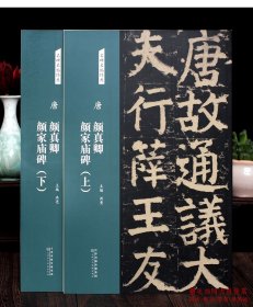 颜真卿颜家庙碑（上下2册） 名碑名帖经典 （唐） 唐楷碑帖 临古帖　 洪亮编　（正版新书包邮 一版一印)