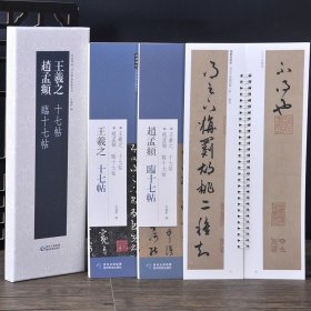 王羲之赵孟頫十七帖郗司马帖逸民帖龙保帖丝布帖清晏 (二本盒装)经典碑帖近距离临摹练字卡　 弘蕴轩　（正版新书包邮　一版一 印）