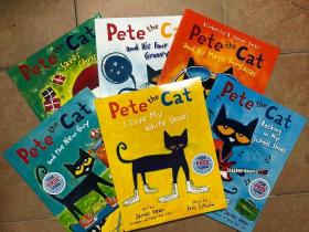 英文阅读系列 皮特猫插图故事Pete the Cat 6本一套 平装