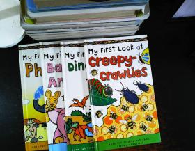 my first look at creepy-crawlies，dinosaurs，baby animals，phonics 【4册合售】