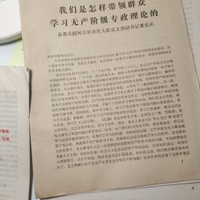 10号、共10份，40多页码、东济南市、山东各地市、乡忆民俗、劳动模范、积极分子、先进典型、