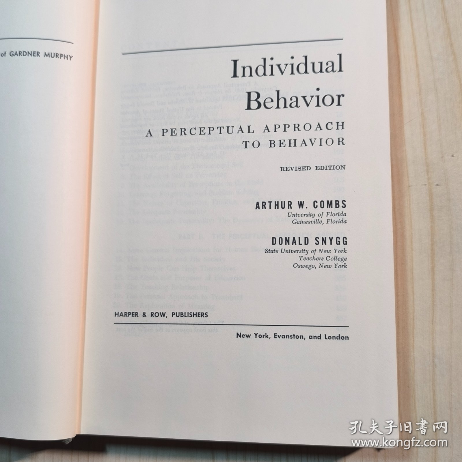 Individual Behavior