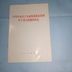 中共中央关于全面推进依法治国若干重大问题的决定