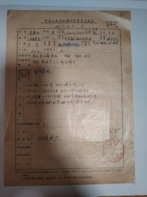 志愿书——中华人民共和国工会会员登记表（朱英和）（中国教育工会中国医学科学院委员会药物研究所部门委员会）