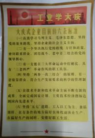 宣传画——我们一定要高举毛主席树立的大庆红旗