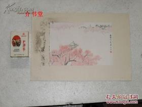 春雨  （1962年出版的画册册页《山河新貌》中的一幅，书影图片中的目录页等有文字的部分，不在出售之列！！仅供参考核对，出售标的仅为那幅印制的国画）