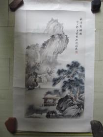 郭金标绘画（80*49.5CM）：秋溪客话图
