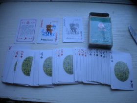 《猴王牌茶文化扑克-艺术珍藏扑克》全图扑克，N5065号，湖南出品10品，艺术收藏扑克