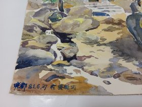 坪山美术馆馆长、著名建筑师刘晓都绘画作品（作于成都樱桃沟）