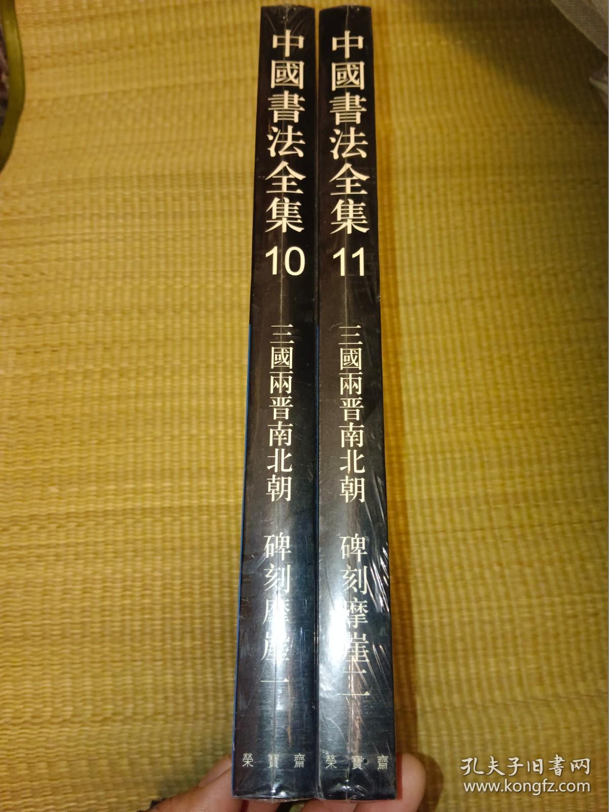 中国书法全集 10、11 三国两晋南北朝碑刻摩崖一、二（两本合售）