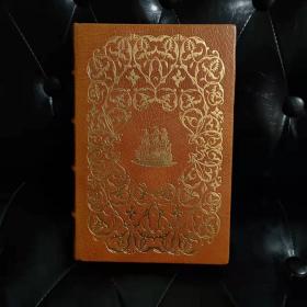 《Gulliver's Travels（格里夫游记）》EASTON PRESS 真皮竹节背装帧限量收藏版，三面书口刷22K黄金，竹节背，真丝绸带书签