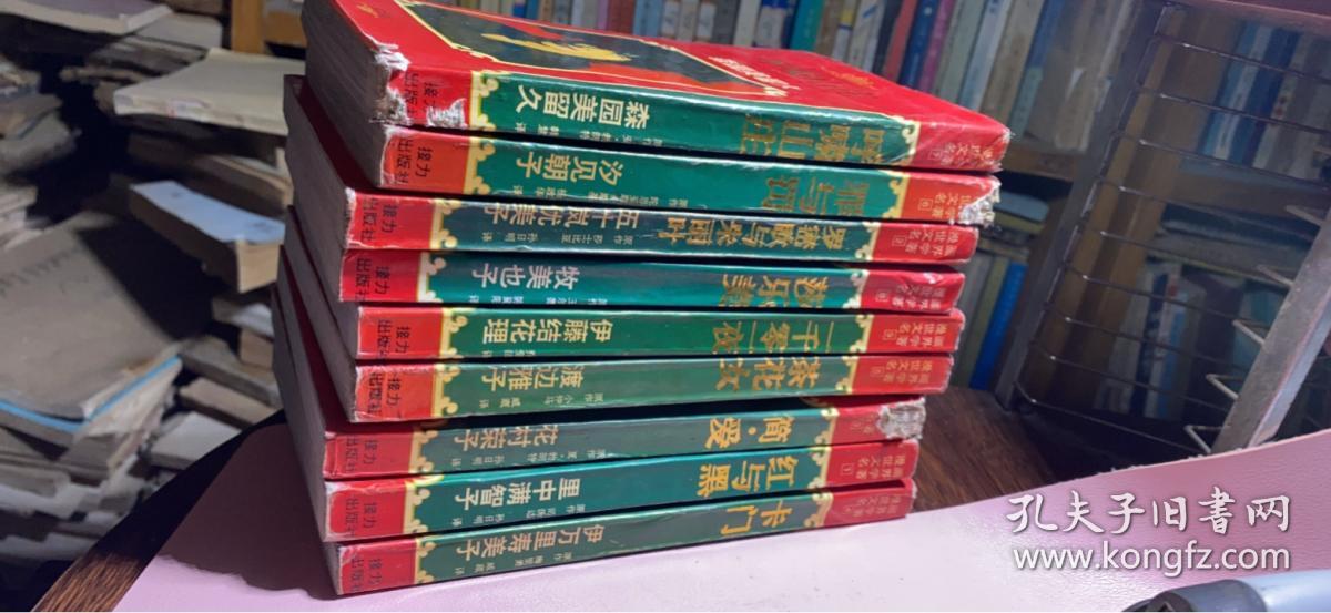 正版 漫画世界文学名著【红与黑 +罗密欧与朱丽叶 +简爱 +卡门 +茶花女 +罪与罚 +莎乐美 +一千零一夜+呼啸山庄】9本合售；一版一印