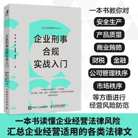 企业刑事合规实战入门 黄勇 等 著