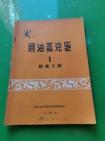 稠油蒸汽驱 1 热采工程