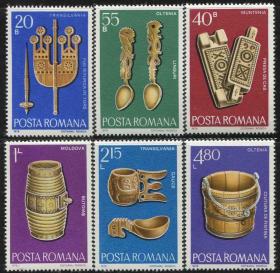 stamp-A23罗马尼亚邮票 1978年 木制手工艺品 6全新 DD