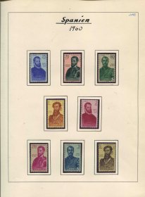 西班牙邮票 1960年 美洲发现者 8全新 带定位页 DD