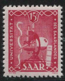 GR03德国邮票 萨尔地区 1949年 萨尔大学 1全新 DD