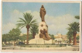 C09早期空白明信片 马耳他国王纪念碑CARD
