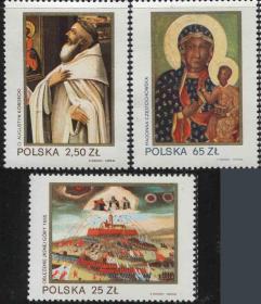 stamp-A23波兰邮票 1982年 黑色 600周年 3全新 DD