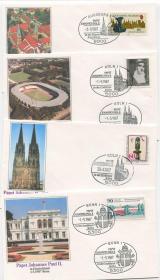 FDC-D08德国邮票 1987年 二世访问德国各地 纪念封13枚 DD