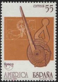 stamp-A20西班牙邮票 1991年 航海仪器 子夜时计 1全新 DD