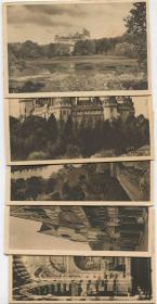 早期空白明信片 法国皮埃尔丰城堡 希农城堡 马赛玛卓大教堂CARD-K275 DD