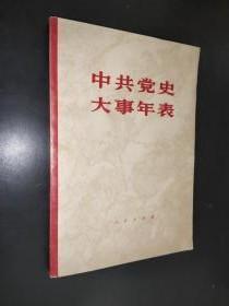 【中共党史大事年表】作者：中共中央党史研究室 出版社：人民出版社