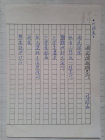 B1127二岸詩壇早期史料：臺灣中生代詩人林錫嘉金陵書社早期專集《八十年代詩選》原稿13頁（其中3頁是手寫稿，其余為復(fù)印稿）
