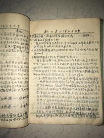 原中国人民解放军滇桂黔边区纵队第九支队副政委 袁用之 50年代省农协土地改革干训班学习笔记本 写有1951年云南省主管土改工作的于一川 总结减租退押报告、大理鹤庆第二区十四村干部名单、工作布置、反革命情况等当年云南土改工作内容