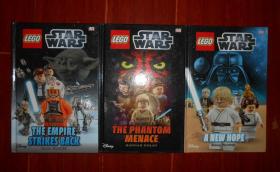 (英文原版 DK 星球大战 LEGO:STAR WARS)A NEW HOPE+THE EMPIRE STRIKES BACK+THE PHANTOM MENACE 共3册合售 精装本（内页边角稍水印迹瑕疵 全铜板彩印 品相看图自鉴免争议）