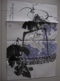 刘西古 葡萄70*46cm