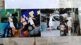 美女车模照片4张。
