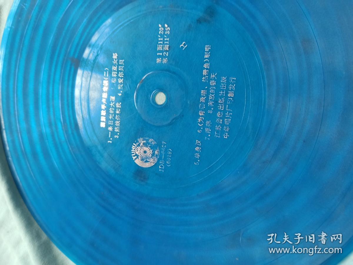 大薄膜唱片流行歌曲霹雳歌手卢胜专辑（二）1.一条日光的大道 2.我爱你贝贝等