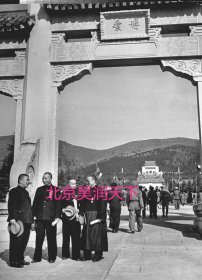 南京国民大会的代表们拜谒中山陵