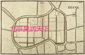 暹罗（泰国）首都  和国王住所平面图1772年