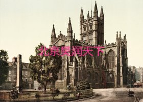 英国巴斯修道院 1890年