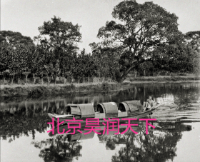 1918年杭州西湖上的乌篷船