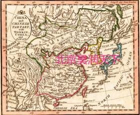 中国和中国鞑靼，以及东京、韩国和日本地图1798 - 1804