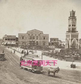 智利伊基克钟楼和广场 1908年