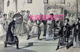 中国皇帝和士兵 1850年